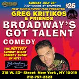 Greg Kritikos And Freinds July 28th 8PM Domingo 28 Julio 2024