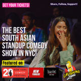 South Asian Comedy: Laughing Lassi February 21st 7PM Viernes 21 Febrero 2025