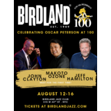 Oscar Peterson Centennial Celebration w/ Makoto Ozone, John Clayton, & Jeff Hamilton From Tuesday 12 August to Saturday 16 August 2025