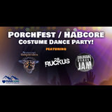 PorchFest / HABcore Costume Dance Party Featuring Moroccan Sheepherders, Colossal Street Jam, and the Ruckus Thursday 31 October 2024