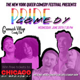 PRIDE COMEDY June 26th 7:30PM Wednesday 26 June 2024
